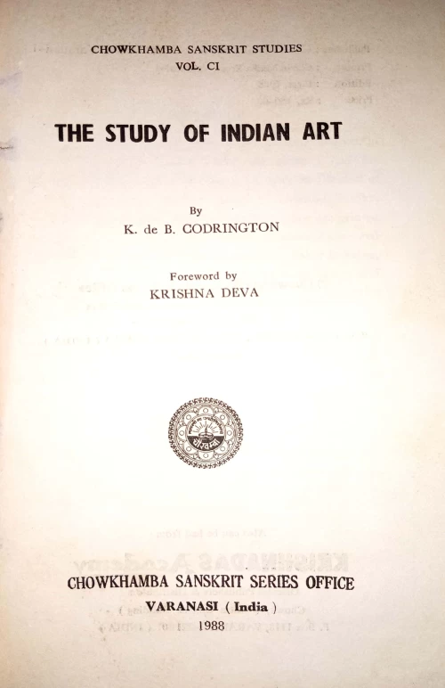 The Study of Indian Art